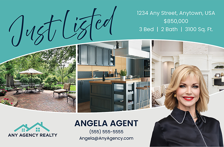 Just Listed Postcard Modern Example 1